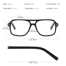 Load image into Gallery viewer, JUSSTY Tom Ford Optical Eyeglasses Men Frame Myopia Prescription Glasses Frame Men Luxury Brand Designer Spectacles Acetate 2023