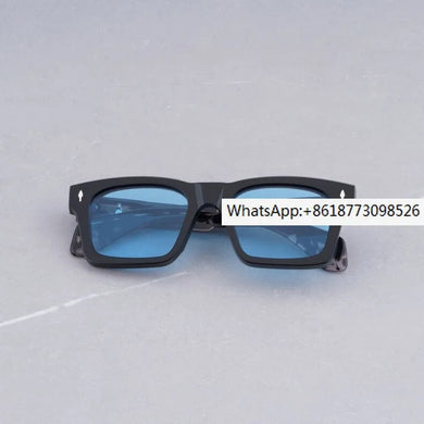 Jacques Marie Sunglasses Kaine Vintage Square Acetate Sunglass Sun Glasses for Men Zonnebril Voor Mannen Glasses Men Sunglasses