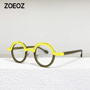 James Tart 470Personality round Myopia glasses frame Eye Glasses Frames for Men Spectacle Frames Women prescription glasses 42mm