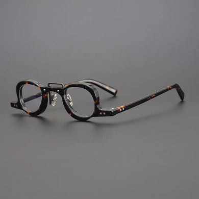 Japan Brand Design Handmade Men Retro Small Round Frame Myopia Glasses Women Vintage Acetate Optical Prescription Eyeglasses