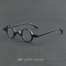 Load image into Gallery viewer, Japan Brand High-end Retro Style Men Small Round Acetate Frame Eyeglasses Women Myopia Circular Optical Glasses For Prescription