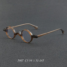 Load image into Gallery viewer, Japan Brand High-end Retro Style Men Small Round Acetate Frame Eyeglasses Women Myopia Circular Optical Glasses For Prescription