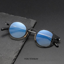 Load image into Gallery viewer, Japan Luxury Brand Designer Men Retro Round Titanium Frame Eyeglasses Women Fashion Irregular Unique Small Circle Lenses Glasses