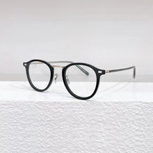 Carica l&#39;immagine nel visualizzatore di Gallery, Japanese 7285 Pure Titanium Frame Glasses Men Optical Prescription Eyeglasses Round Women Designer Myopia Eyewear Handmade