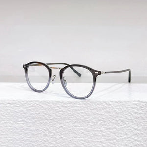 Japanese 7285 Pure Titanium Frame Glasses Men Optical Prescription Eyeglasses Round Women Designer Myopia Eyewear Handmade