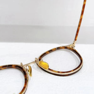 Japanese 7285 Pure Titanium Frame Glasses Men Optical Prescription Eyeglasses Round Women Designer Myopia Eyewear Handmade