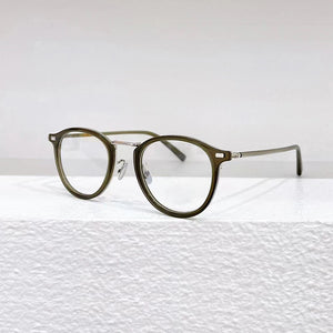 Japanese 7285 Pure Titanium Frame Glasses Men Optical Prescription Eyeglasses Round Women Designer Myopia Eyewear Handmade