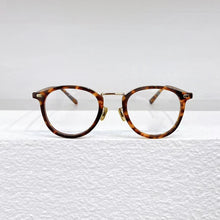 Carica l&#39;immagine nel visualizzatore di Gallery, Japanese 7285 Pure Titanium Frame Glasses Men Optical Prescription Eyeglasses Round Women Designer Myopia Eyewear Handmade