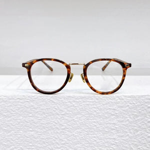 Japanese 7285 Pure Titanium Frame Glasses Men Optical Prescription Eyeglasses Round Women Designer Myopia Eyewear Handmade