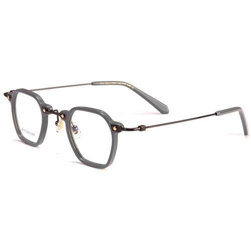 Montature per occhiali da vista poligonali in acetato giapponese Montature da uomo Retro Designer Occhiali di marca fatti a mano da donna Occhiali da vista miopia