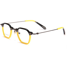 Carica l&#39;immagine nel visualizzatore di Gallery, Montature per occhiali da vista poligonali in acetato giapponese Montature da uomo Retro Designer Occhiali di marca fatti a mano da donna Occhiali da vista miopia