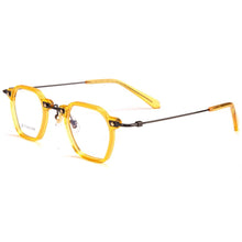 Carica l&#39;immagine nel visualizzatore di Gallery, Montature per occhiali da vista poligonali in acetato giapponese Montature da uomo Retro Designer Occhiali di marca fatti a mano da donna Occhiali da vista miopia