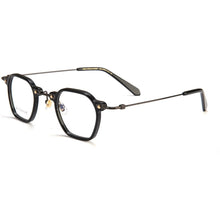 Carica l&#39;immagine nel visualizzatore di Gallery, Montature per occhiali da vista poligonali in acetato giapponese Montature da uomo Retro Designer Occhiali di marca fatti a mano da donna Occhiali da vista miopia