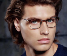Carica l&#39;immagine nel visualizzatore di Gallery, Japanese Brand Blue Light Fuller Titanium Handmade Eyeglasses Ultralight Gafas Oval Myopia Prescription Glasses Frame Men Oculos
