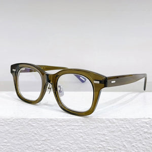 Marca giapponese DIABLO Montature per occhiali da vista quadrate in acetato spesso Occhiali da vista classici da uomo e da donna in oro nero