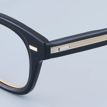 Carica l&#39;immagine nel visualizzatore di Gallery, Marca giapponese DIABLO Montature per occhiali da vista quadrate in acetato spesso Occhiali da vista classici da uomo e da donna in oro nero