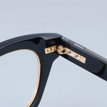 Carica l&#39;immagine nel visualizzatore di Gallery, Marca giapponese DIABLO Montature per occhiali da vista quadrate in acetato spesso Occhiali da vista classici da uomo e da donna in oro nero
