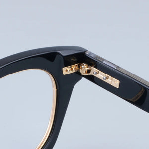 Marca giapponese DIABLO Montature per occhiali da vista quadrate in acetato spesso Occhiali da vista classici da uomo e da donna in oro nero