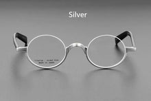 Load image into Gallery viewer, Japanese Brand Lennon Titanium Round Glasses Men Women Handmade Ultra-Light Small Frame Retro Eyeglasses Myopia Oculos Semi-Rim