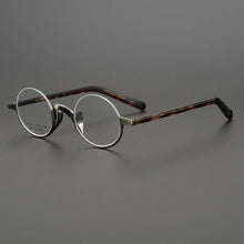 Load image into Gallery viewer, Japanese Brand Lennon Titanium Round Glasses Men Women Handmade Ultra-Light Small Frame Retro Eyeglasses Myopia Oculos Semi-Rim