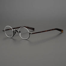 Load image into Gallery viewer, Japanese Brand Lennon Titanium Round Glasses Men Women Handmade Ultra-Light Small Frame Retro Eyeglasses Myopia Oculos Semi-Rim