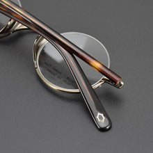 Load image into Gallery viewer, Japanese Brand Lennon Titanium Round Glasses Men Women Handmade Ultra-Light Small Frame Retro Eyeglasses Myopia Oculos Semi-Rim