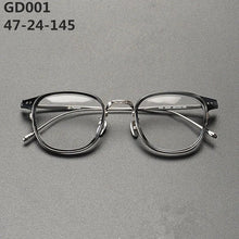 Carica l&#39;immagine nel visualizzatore di Gallery, Japanese Brand Titanium Acetate Glasses Frame Men Women Square Ultralight Eyewear Prescription Eyeglasses Blue Light Optical Len