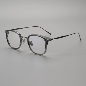 Japanese Brand Titanium Acetate Glasses Frame Men Women Square Ultralight Eyewear Prescription Eyeglasses Blue Light Optical Len