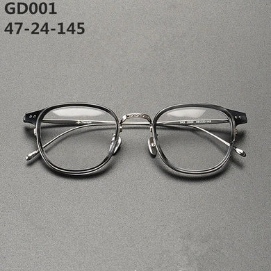 Japanese Brand Titanium Acetate Glasses Frame Men Women Square Ultralight Eyewear Prescription Eyeglasses Blue Light Optical Len