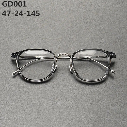 Japanese Brand Titanium Acetate Glasses Frame Men Women Square Ultralight Eyewear Prescription Eyeglasses Blue Light Optical Len
