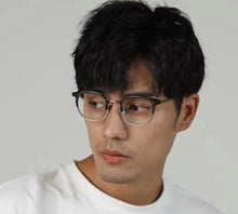 Carica l&#39;immagine nel visualizzatore di Gallery, Japanese Brand Titanium Acetate Glasses Frame Men Women Square Ultralight Eyewear Prescription Eyeglasses Blue Light Optical Len