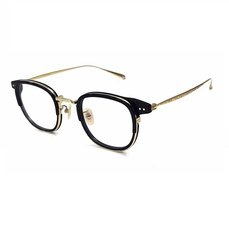 Japanese Brand Titanium Acetate Glasses Frame Men Women Square Ultralight Eyewear Prescription Eyeglasses Blue Light Optical Len