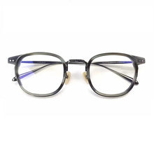 Carica l&#39;immagine nel visualizzatore di Gallery, Japanese Brand Titanium Acetate Glasses Frame Men Women Square Ultralight Eyewear Prescription Eyeglasses Blue Light Optical Len