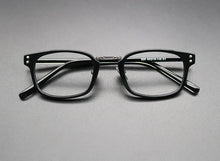 Load image into Gallery viewer, Japanese Carved Glasses Frame Acetate Titanium Frame Retro Glasses Frame Men and Women Myopia Pure Titanium Eyeglasses Frames