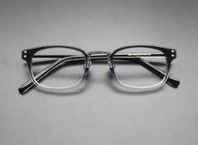 Load image into Gallery viewer, Japanese Carved Glasses Frame Acetate Titanium Frame Retro Glasses Frame Men and Women Myopia Pure Titanium Eyeglasses Frames