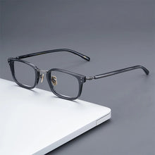 Load image into Gallery viewer, Japanese Carved Glasses Frame Acetate Titanium Frame Retro Glasses Frame Men and Women Myopia Pure Titanium Eyeglasses Frames