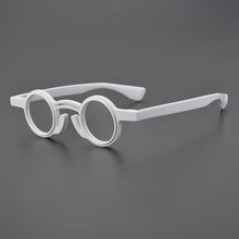 Load image into Gallery viewer, Japanese Classical Round Acetate Eyeglasses Prescription Men Glasses Yellow Black Tortoise Eye Accessories