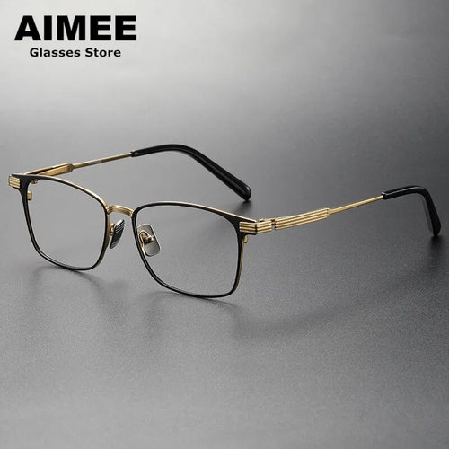 Japanese Design Titanium Ultralight Glasses Frame Men's Business Square Prescription Eyeglasses Women Myopia Eyewear Optical Len