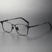 Carica l&#39;immagine nel visualizzatore di Gallery, Japanese Design Titanium Ultralight Glasses Frame Men&#39;s Business Square Prescription Eyeglasses Women Myopia Eyewear Optical Len