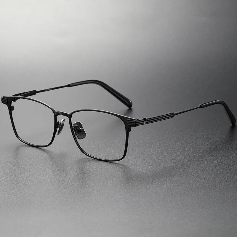 Japanese Design Titanium Ultralight Glasses Frame Men's Business Square Prescription Eyeglasses Women Myopia Eyewear Optical Len