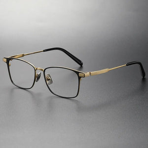 Japanese Design Titanium Ultralight Glasses Frame Men's Business Square Prescription Eyeglasses Women Myopia Eyewear Optical Len
