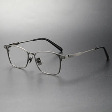 Carica l&#39;immagine nel visualizzatore di Gallery, Japanese Design Titanium Ultralight Glasses Frame Men&#39;s Business Square Prescription Eyeglasses Women Myopia Eyewear Optical Len