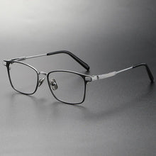 Carica l&#39;immagine nel visualizzatore di Gallery, Japanese Design Titanium Ultralight Glasses Frame Men&#39;s Business Square Prescription Eyeglasses Women Myopia Eyewear Optical Len