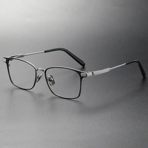 Japanese Design Titanium Ultralight Glasses Frame Men's Business Square Prescription Eyeglasses Women Myopia Eyewear Optical Len