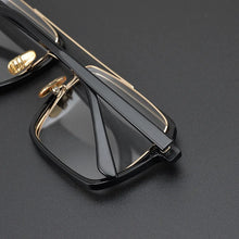 Carica l&#39;immagine nel visualizzatore di Gallery, Japanese Designer Brand Eyeglasses Frames Square Rectangular Glasses with Double Bridges Classical Retro Men Eyewear