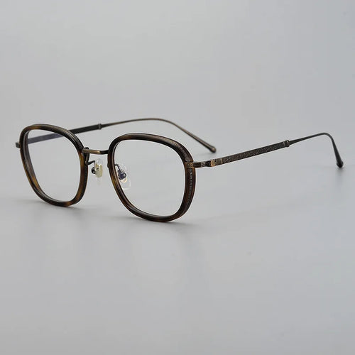 Japanese Designer Brand Pure Titanium Square Eyeglasses Frames Flexible Classical Men Prescription Glasses Luxury Eyewear