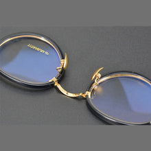 Carica l&#39;immagine nel visualizzatore di Gallery, Occhiali da vista fatti a mano di design giapponese Occhiali da vista rotondi retrò Montatura in acetato puro titanio Occhiali per miopia ultraleggeri Luce blu GAFA