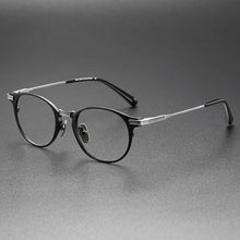 Carica l&#39;immagine nel visualizzatore di Gallery, Japanese Designer Retro Oval Men Glasses Frame Pure Titanium Women Myopia Prescription Eyeglasses Anti Blue Lens Gafas DRX2078