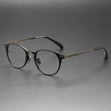 Carica l&#39;immagine nel visualizzatore di Gallery, Japanese Designer Retro Oval Men Glasses Frame Pure Titanium Women Myopia Prescription Eyeglasses Anti Blue Lens Gafas DRX2078