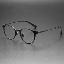 Carica l&#39;immagine nel visualizzatore di Gallery, Japanese Designer Retro Oval Men Glasses Frame Pure Titanium Women Myopia Prescription Eyeglasses Anti Blue Lens Gafas DRX2078